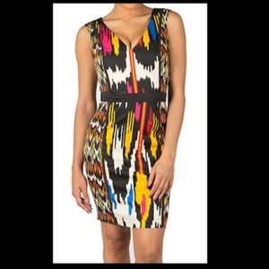 French Connection Sleeveless Sheath Dress V-Neck